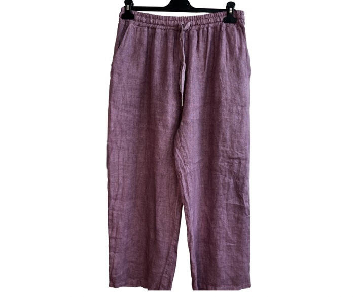 Buks, Hør m/bindebånd (7510) Blomme