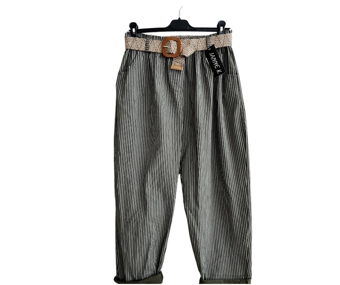Buks, Viscose/poly(242975R) Stribet, Autum Green