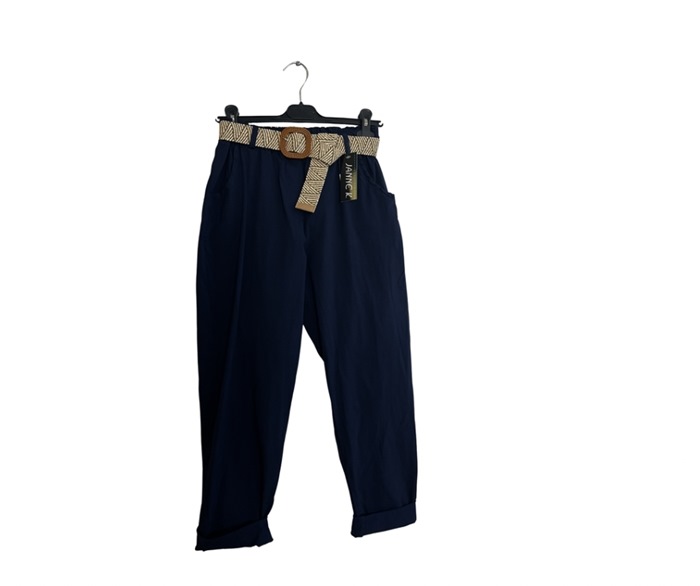 Buks, Viscose/poly(26075BG) Ensfarvet, Navy