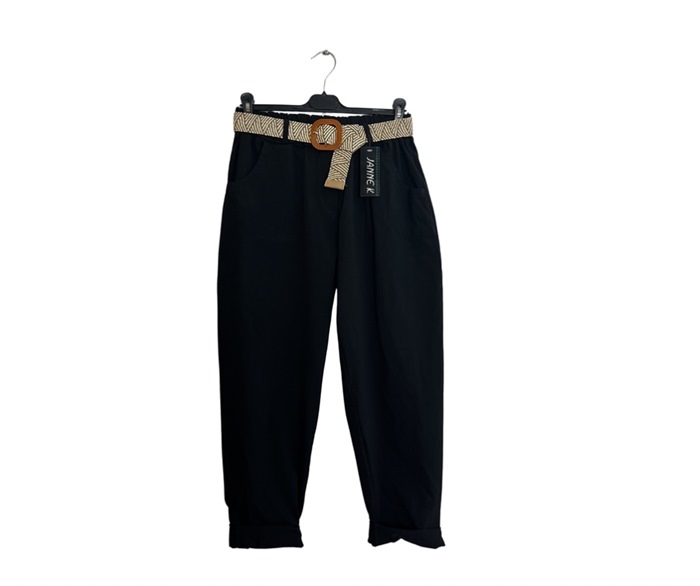 Buks, Viscose/poly(26075BG) Ensfarvet, sort