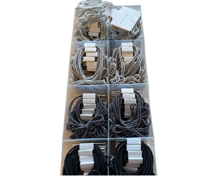 Hår elastik, snore med sløjfe  50 STK