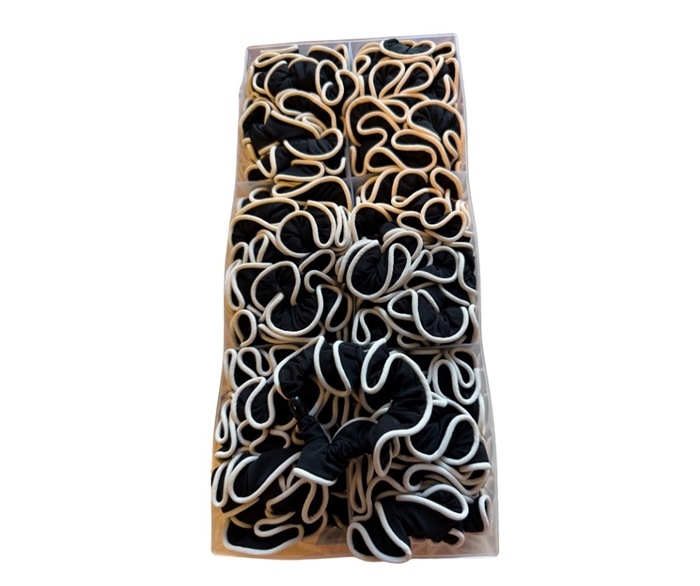 Hårbånd, Blomst, Sort/hvid  100 STK