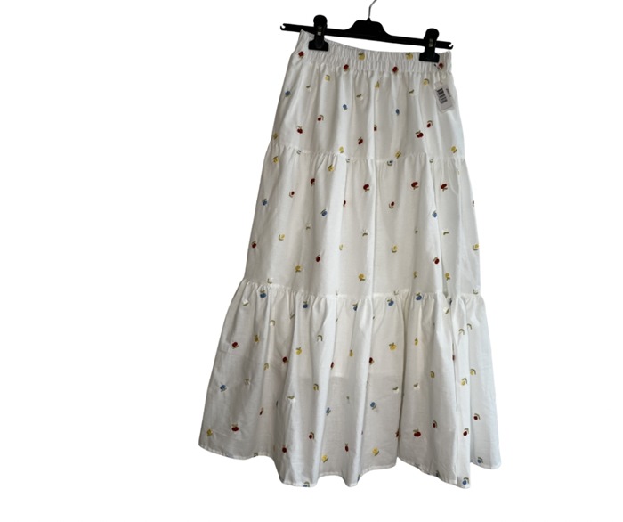 Nederdel, Bomuld, Bær, ass. farver