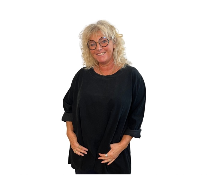 Overdel, Fløjl, A-Facon, ( 2838 ) Sort