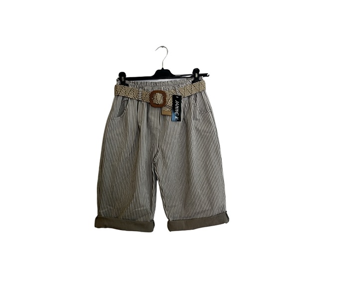 Shorts, Viscose/Poly, Stribet, Fango