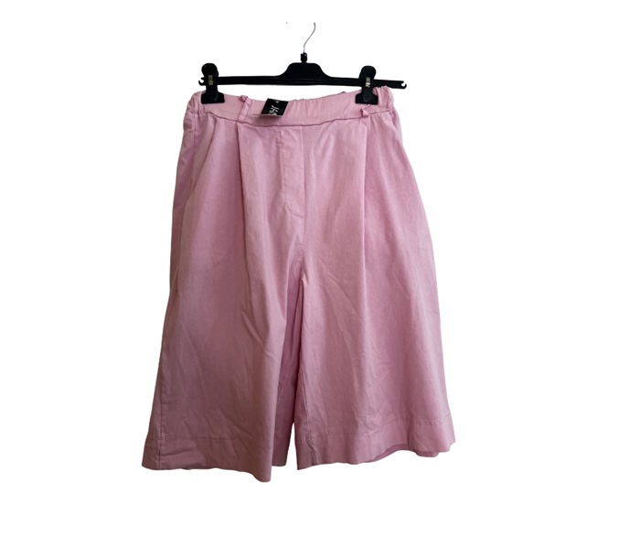 Shorts, Viscose/poly, Ensfarvet, Pink