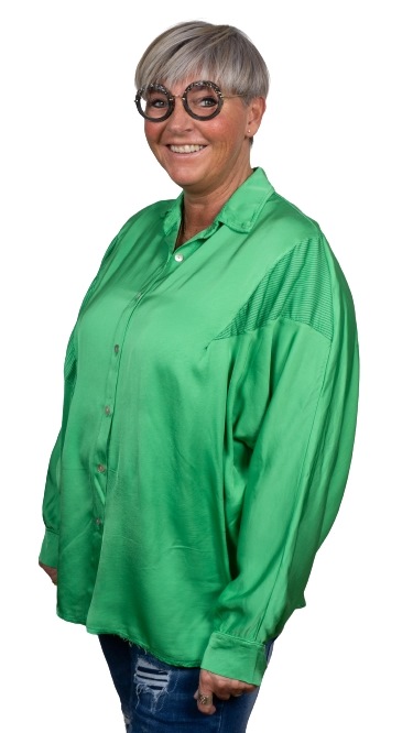 Skjorte, Viscose, One size, Grøn