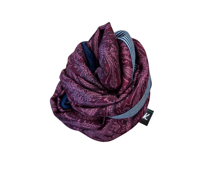 Tørklæde, Viscose, paisley, Blomme