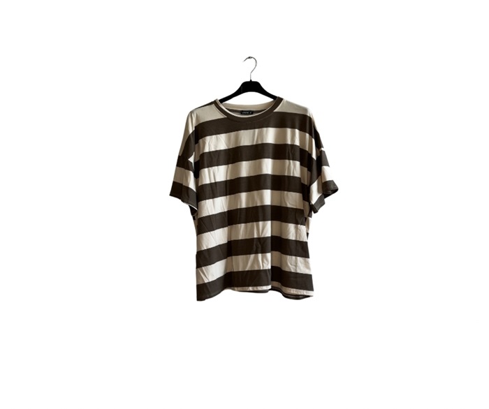T-shirt, Bomuld, Oversize (20747)  Brun
