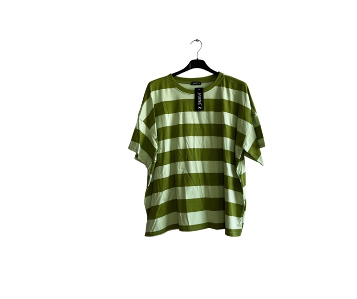 T-shirt, Bomuld, Oversize (20747)  Grøn