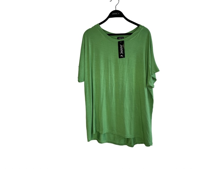 T-shirt, Viscose, Basis m/kort ærme, Grøn