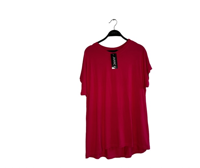 T-shirt, Viscose, Basis m/kort ærme, Pink